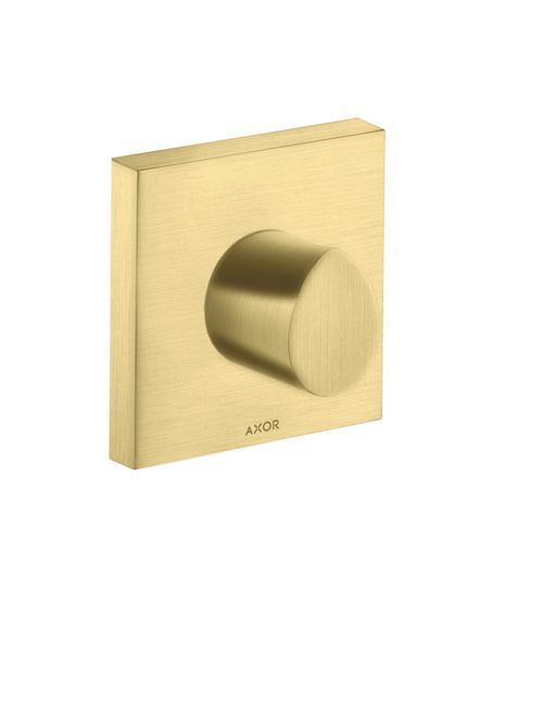 AXOR-HG-AXOR-Starck-Organic-Absperrventil-120-120-Unterputz-Brushed-Brass-12771950 gallery number 1